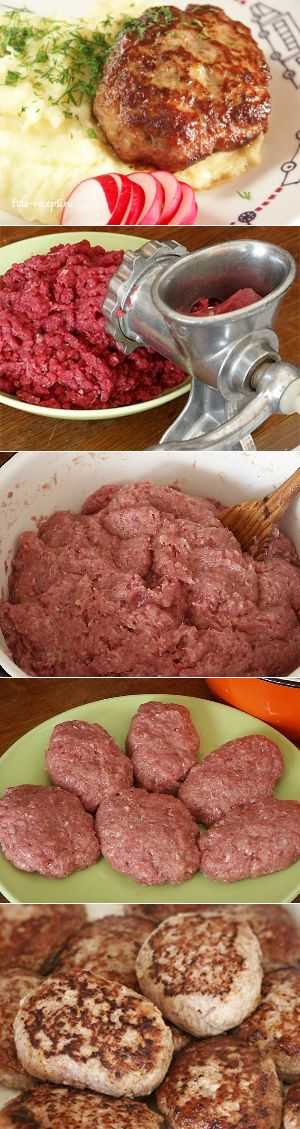 Как приготовить котлеты из фарша говядины и свинины: пошаговый рецепт с фото