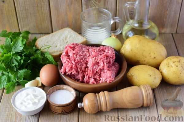 Котлеты без хлеба с картошкой мясом содой рецепт с фото