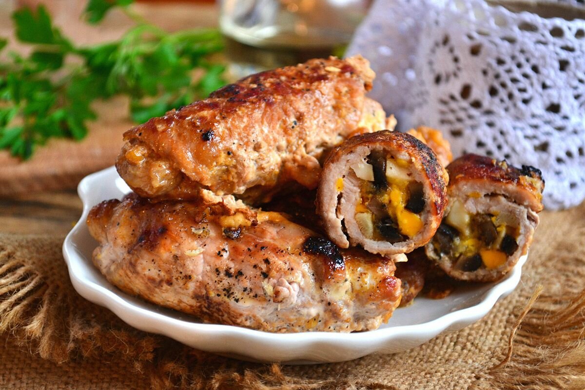 Пальчики из свинины – мясо с начинкой! рецепты ароматных, сочных и румяных пальчиков с начинкой для сытного застолья