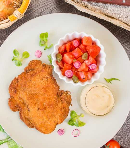 Куриные мини-шницели – кулинарный рецепт