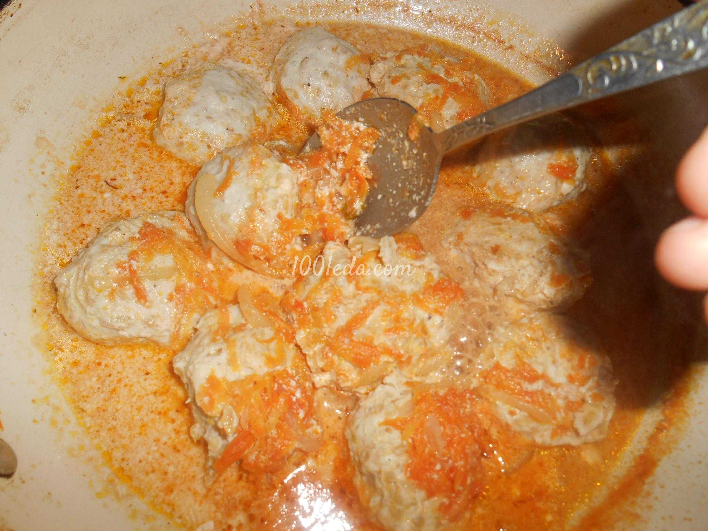 Пошаговый рецепт приготовления тефтелей в сливочном соусе