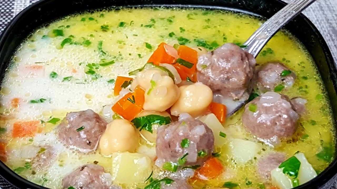 Пошаговый рецепт приготовления супа с тефтелями