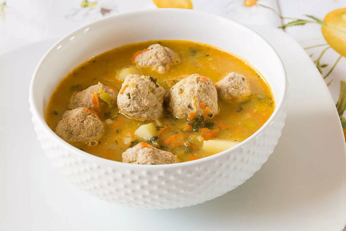 Как приготовить суп с тефтелями по пошаговому рецепту - кушаем вкусно