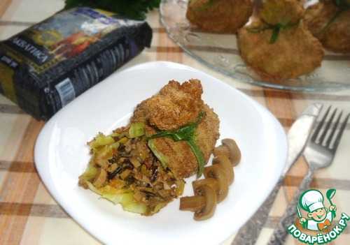 Свиные рулетики с грибами, рисом и карри - 8 пошаговых фото в рецепте